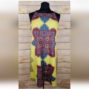 Aryeh Moss Printed Shift Dress Size Large NWT